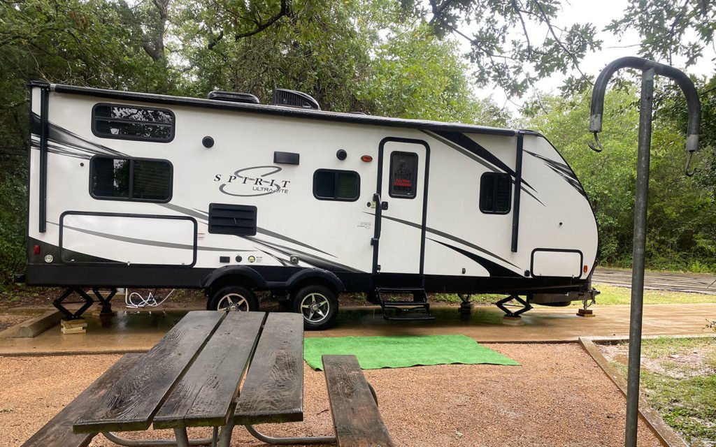 RV at campsite